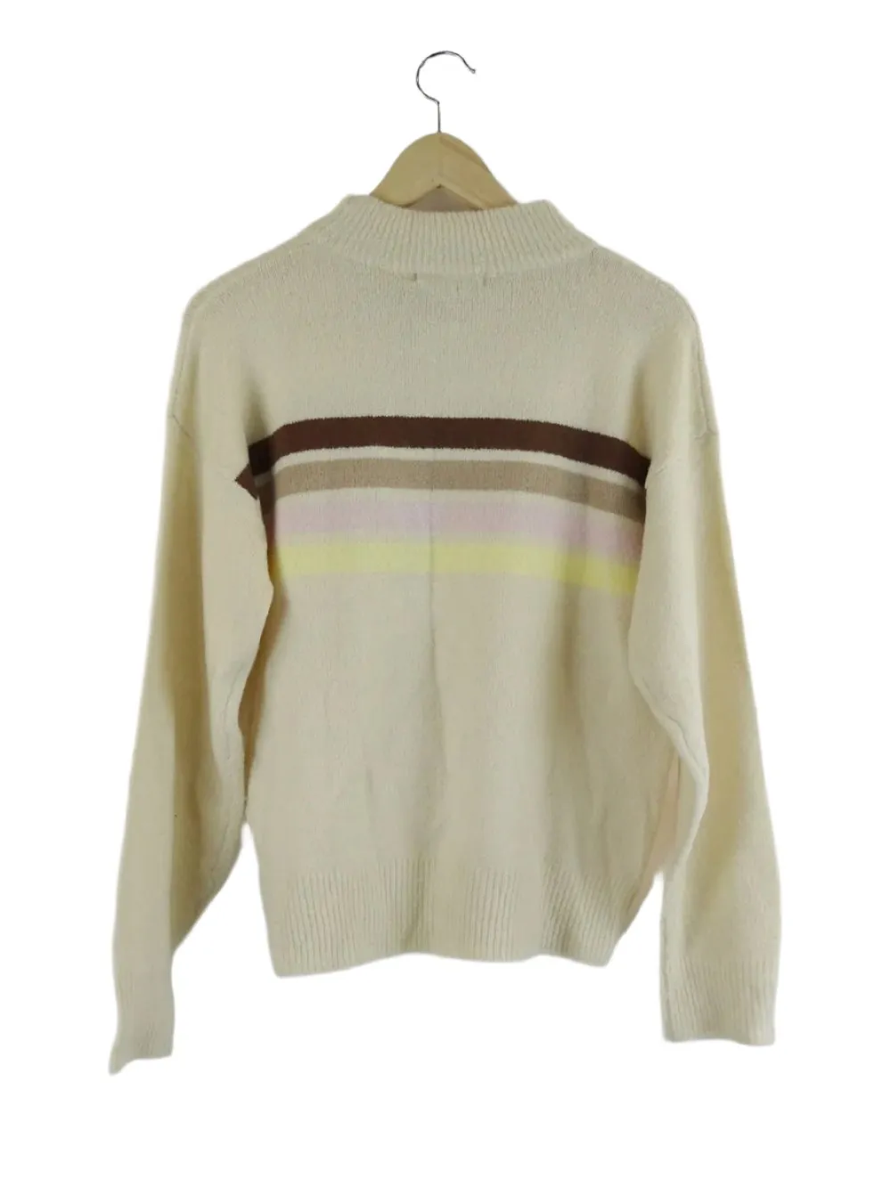 All About Eve 'Jane' Beige, Pink and Yellow Striped Jumper 10 | BNWT