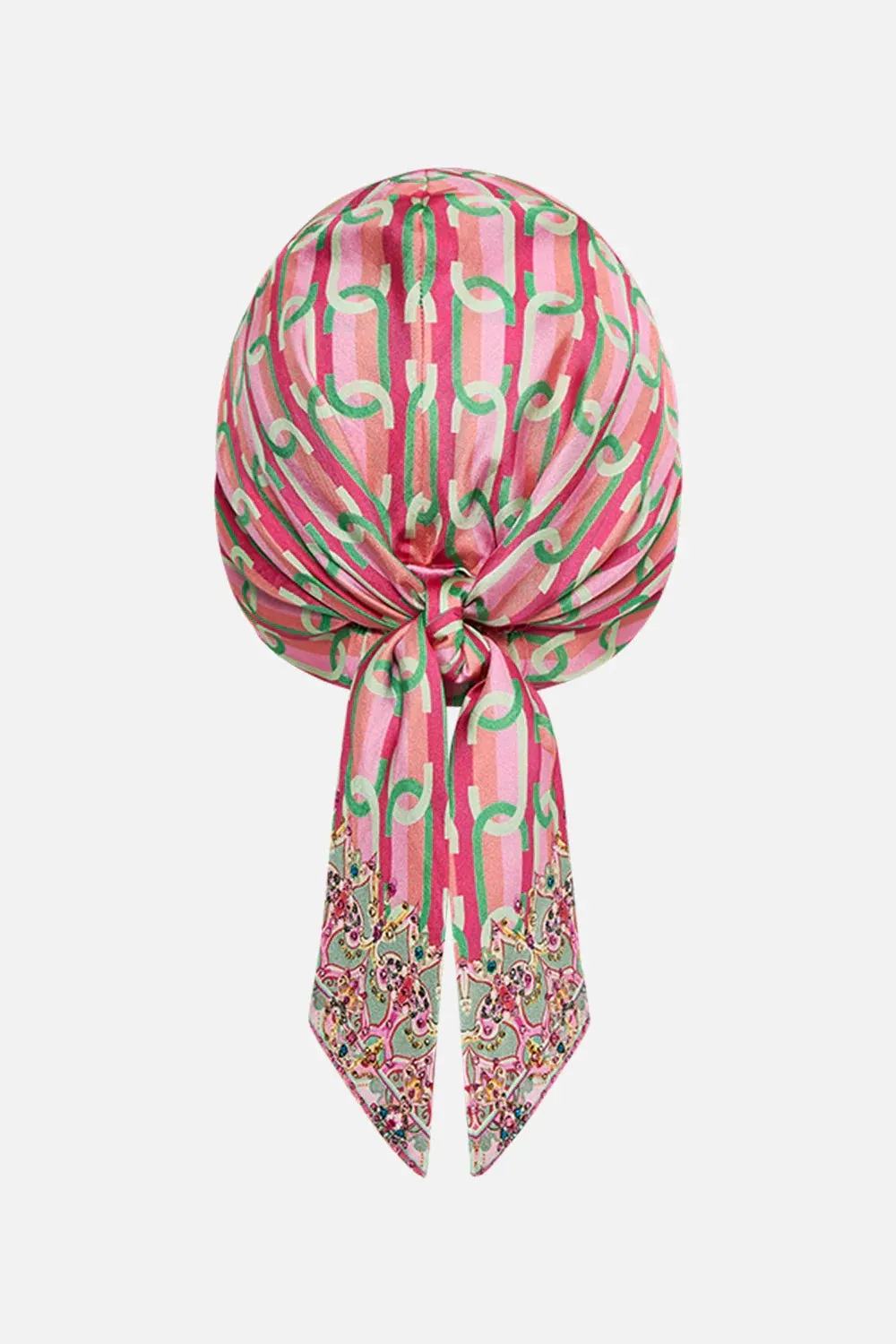 CAMILLA TEA WITH TUSCHNSKI HEADSCARF