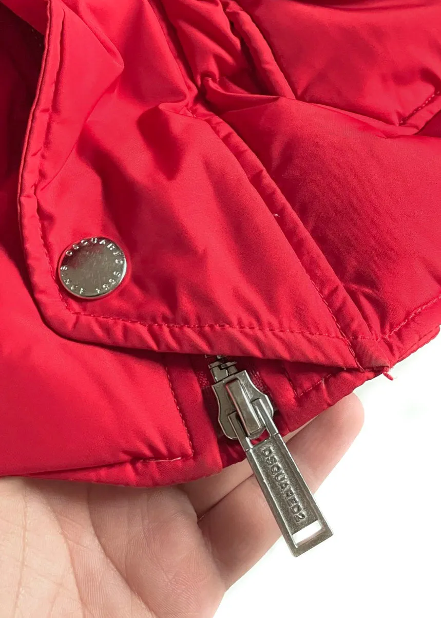 Dsquared2 2017 Red Down Filled Oversized Coat