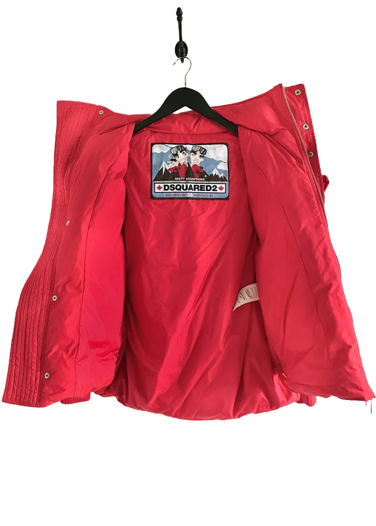 Dsquared2 2017 Red Down Filled Oversized Coat