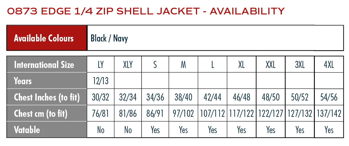 Edge 3 layer Weatherproof Technical Jacket. Mens - Black
