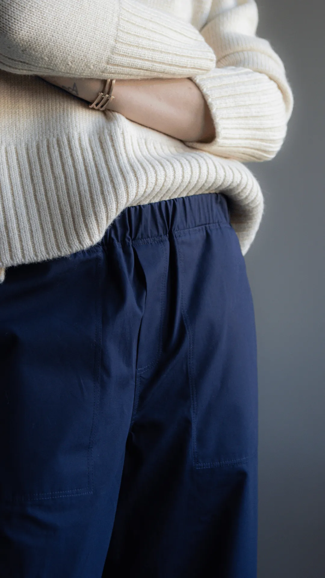 Etta Pants Navy by Elwin