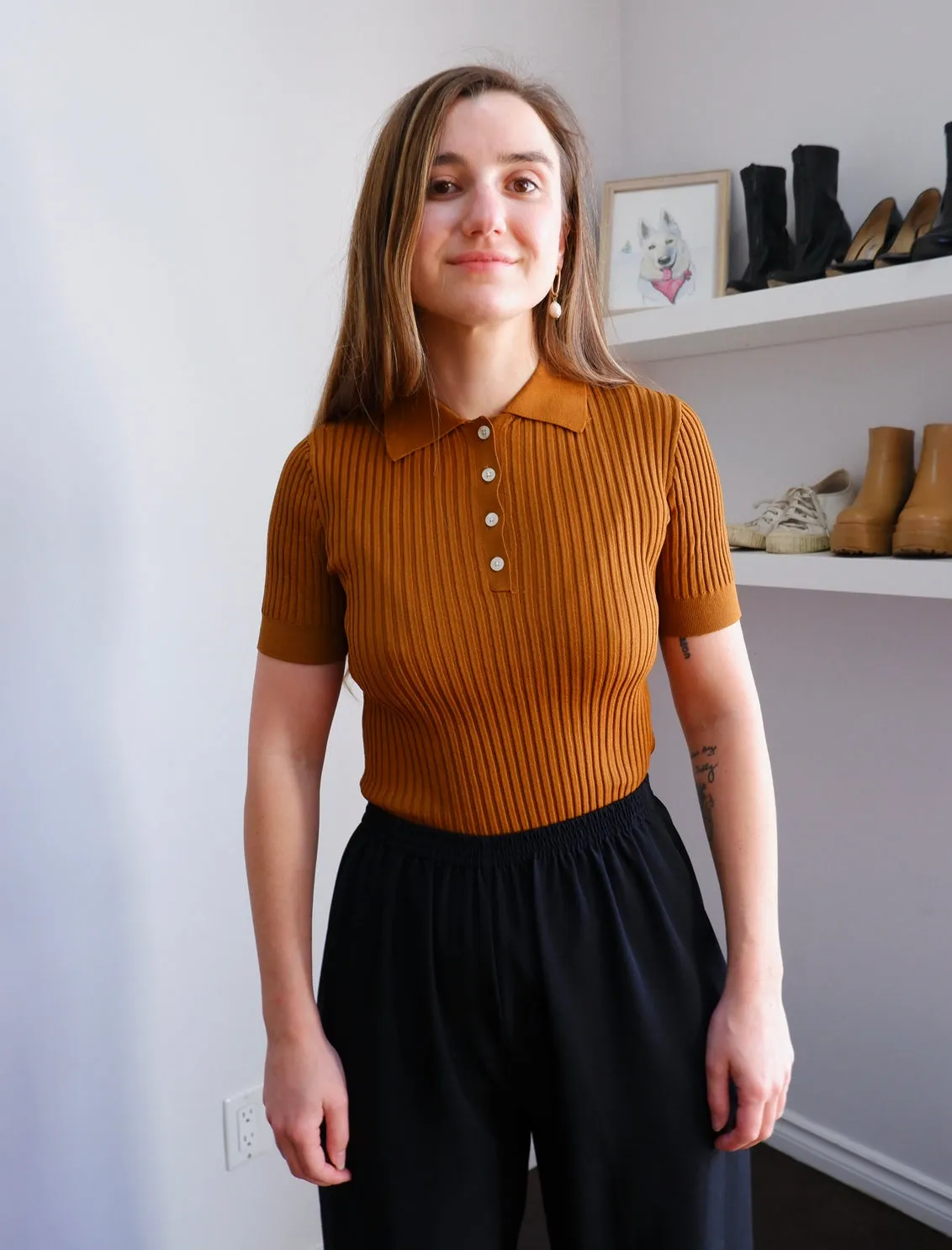 Frank and Oak Ochre Polo - M