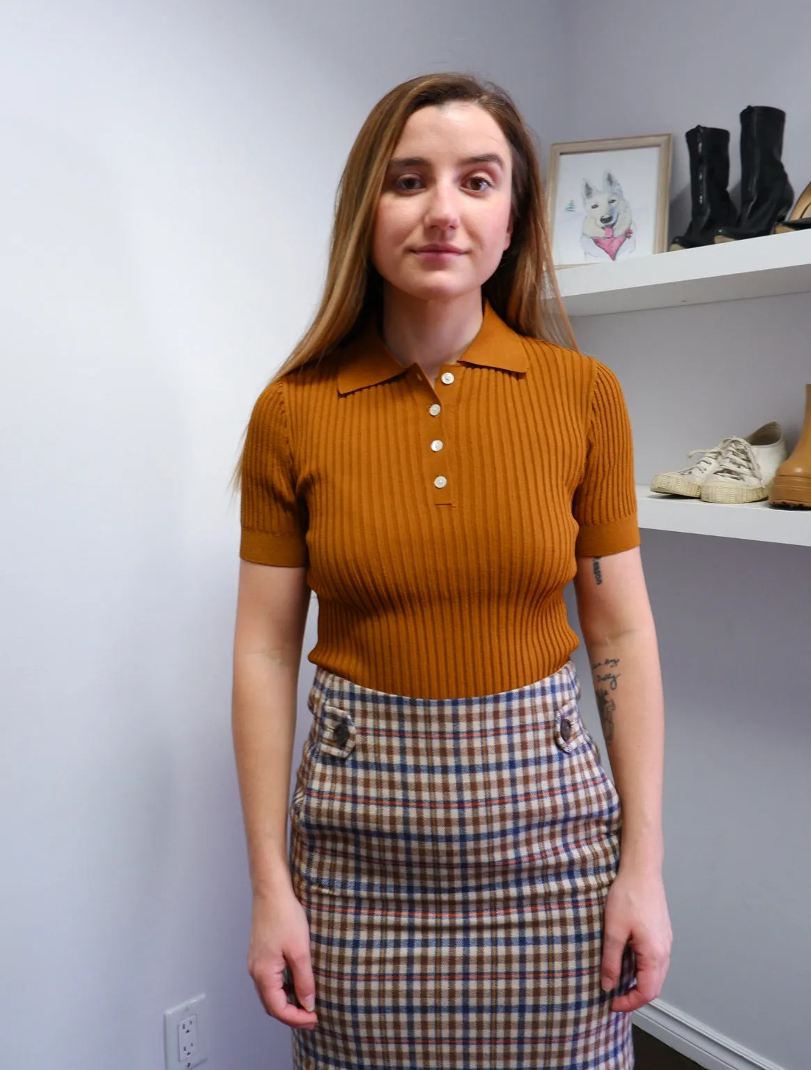 Frank and Oak Ochre Polo - M