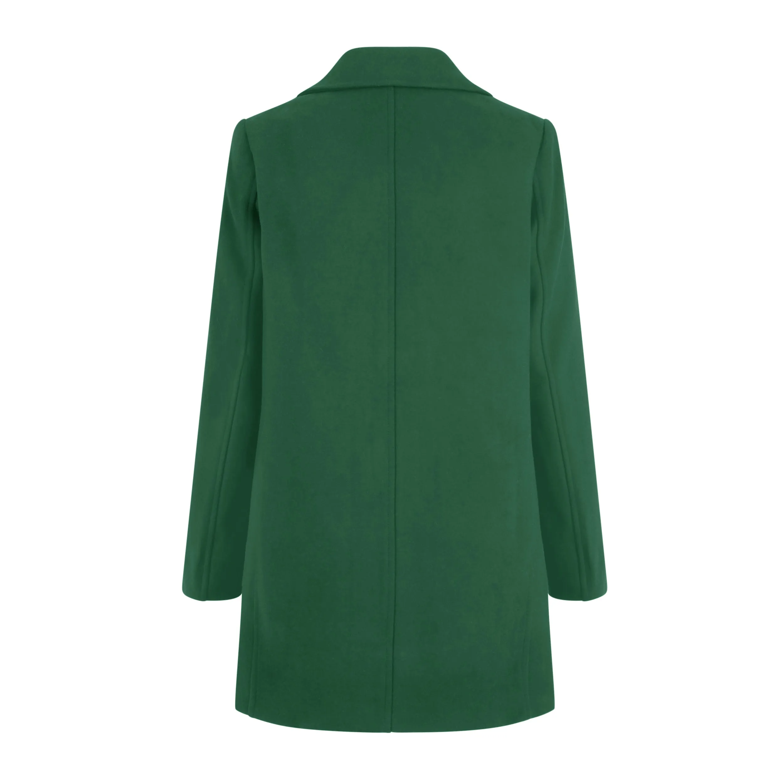 Haute Edition Women's Wool Blend Single Lapel Blazer Peacoat With Pockets