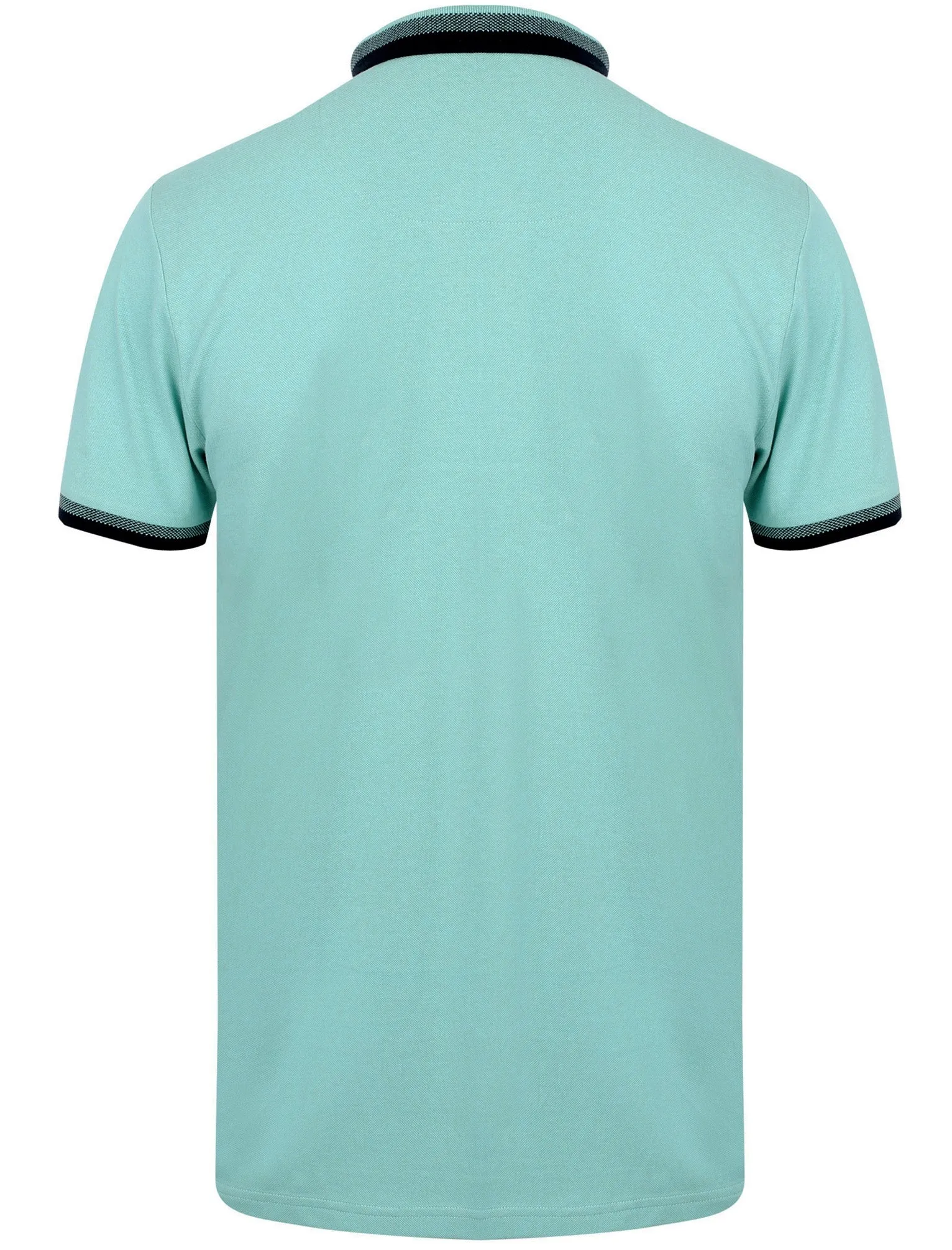 Lyndhurst Cotton Marl Pique Polo Shirt In Pastel Turquoise - Le Shark