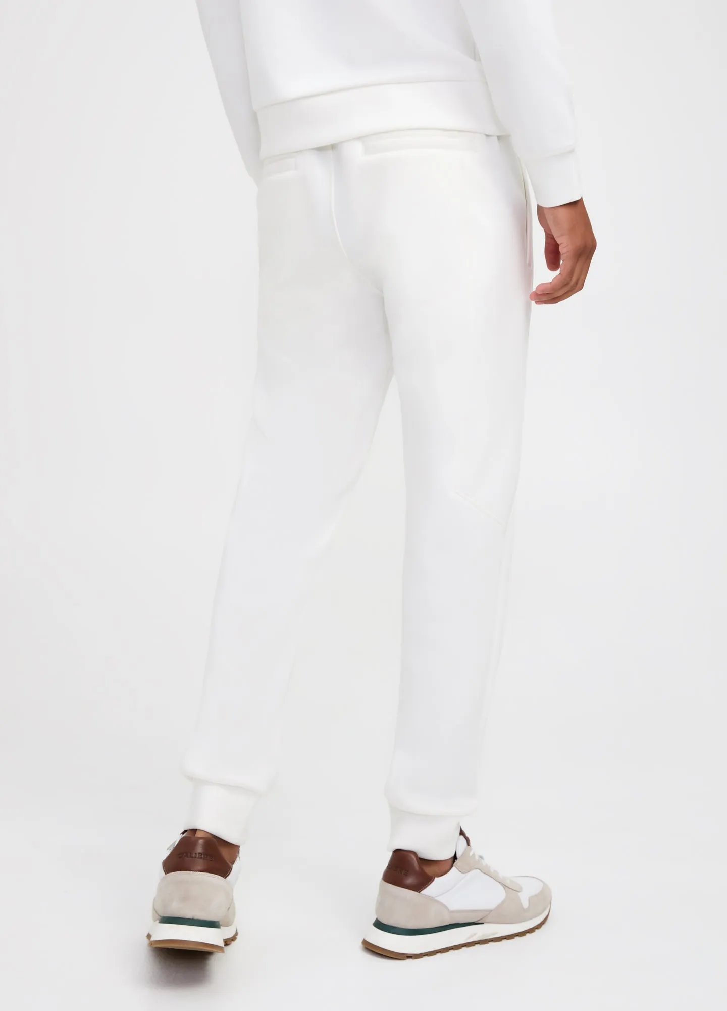 Neoprene Drawstring Sweatpants Ecru