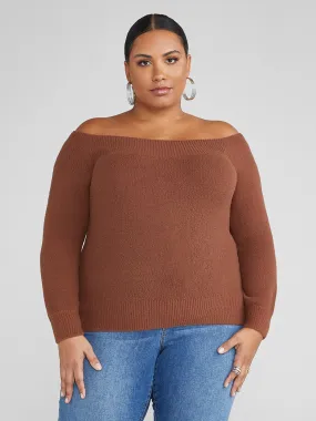 Nora Off-The-Shoulder Pullover Sweater