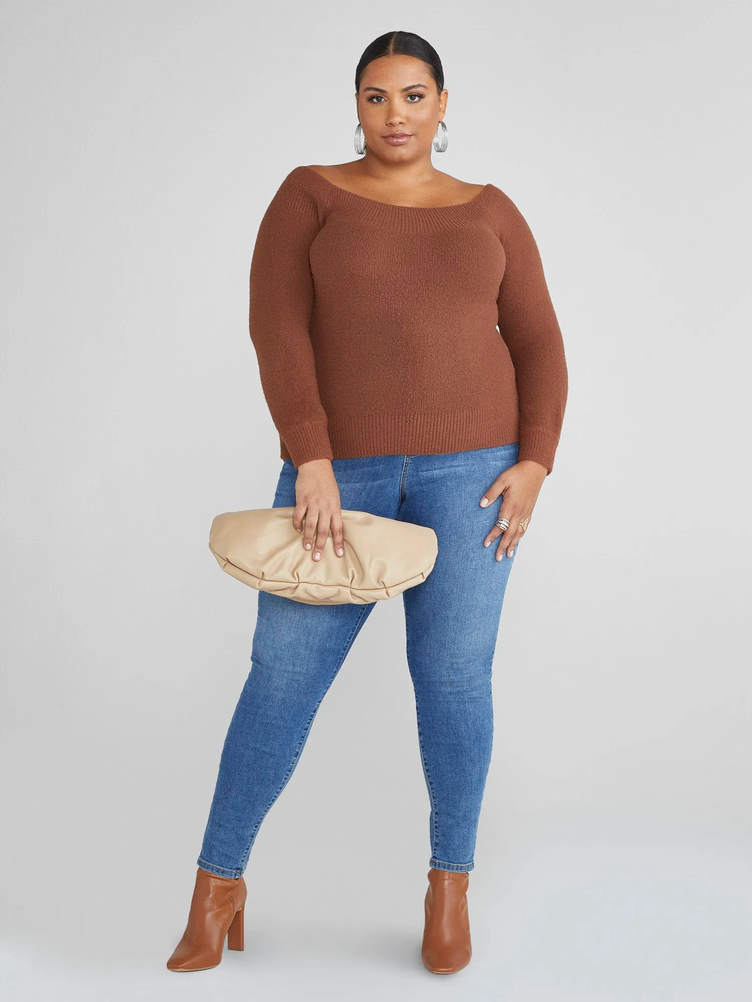 Nora Off-The-Shoulder Pullover Sweater