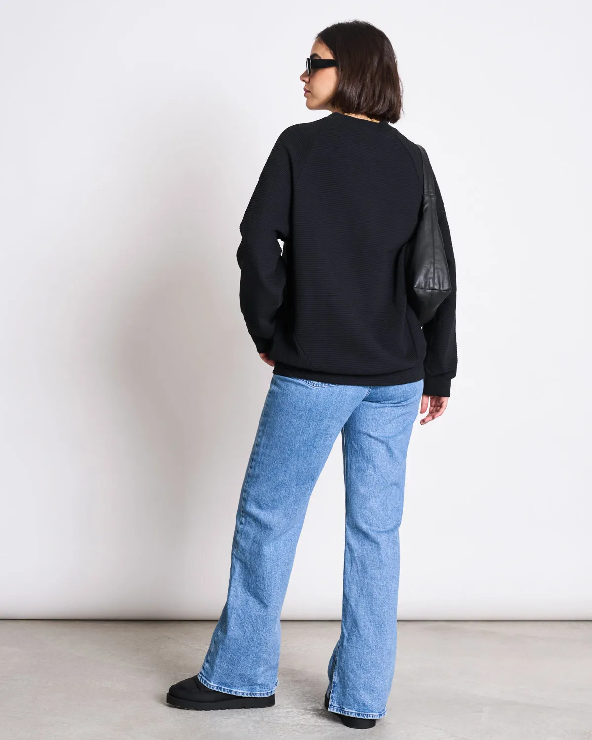 O-SWEATER TOULON RIB BLACK GOTS