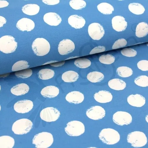 Organic Sweat - Mellow Dots -Light Blue