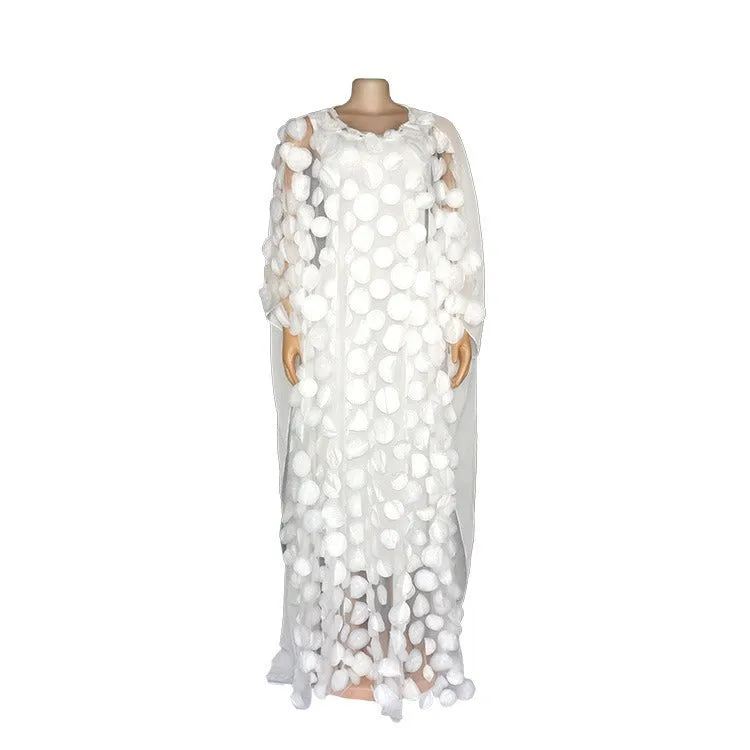 Pre Order:  Chiffon Batwing Sleeve Large Hem Swing Dress