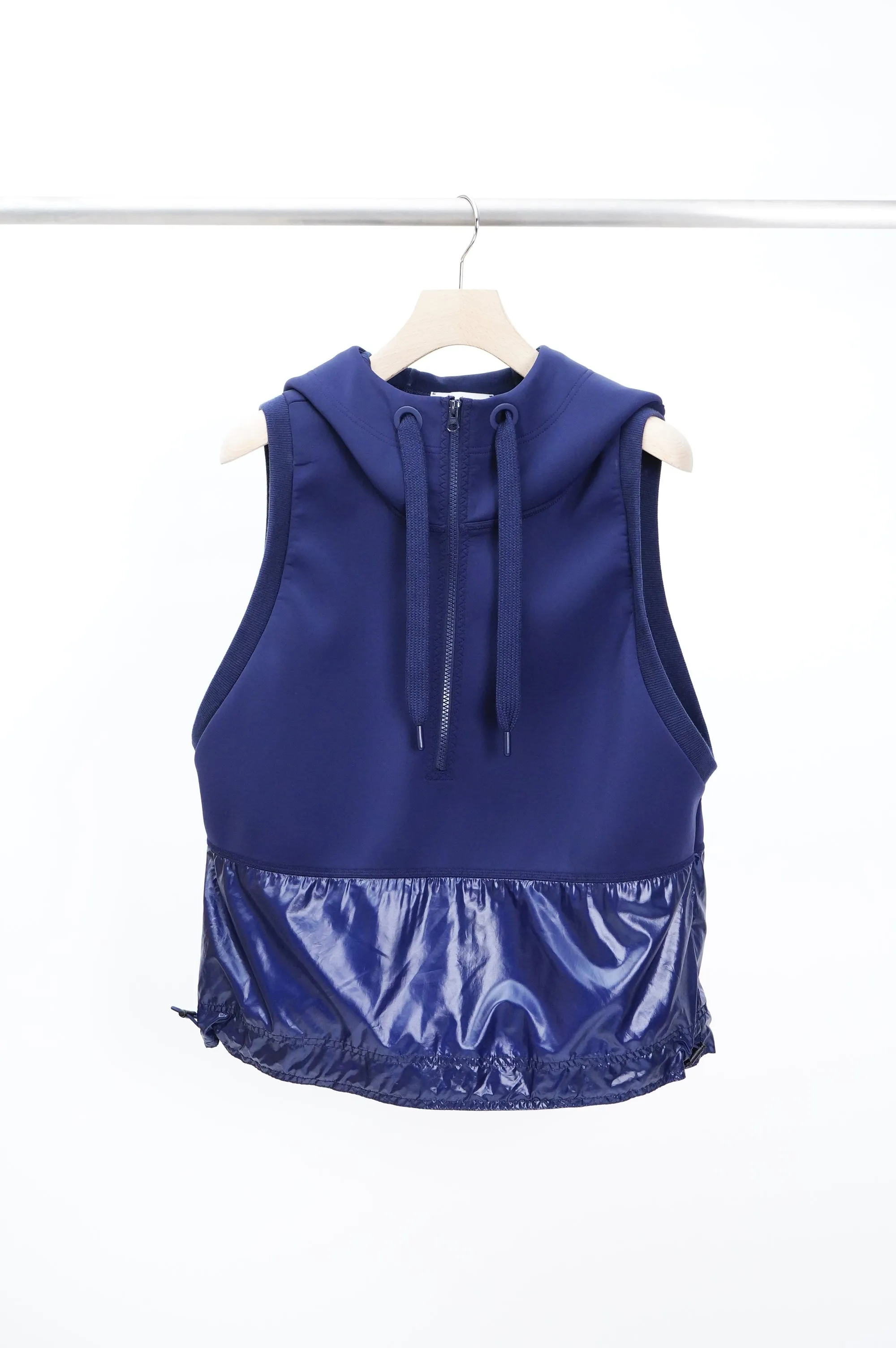"adidas × Stella mccartney" -Half Zip Pullover Hooded Vest-