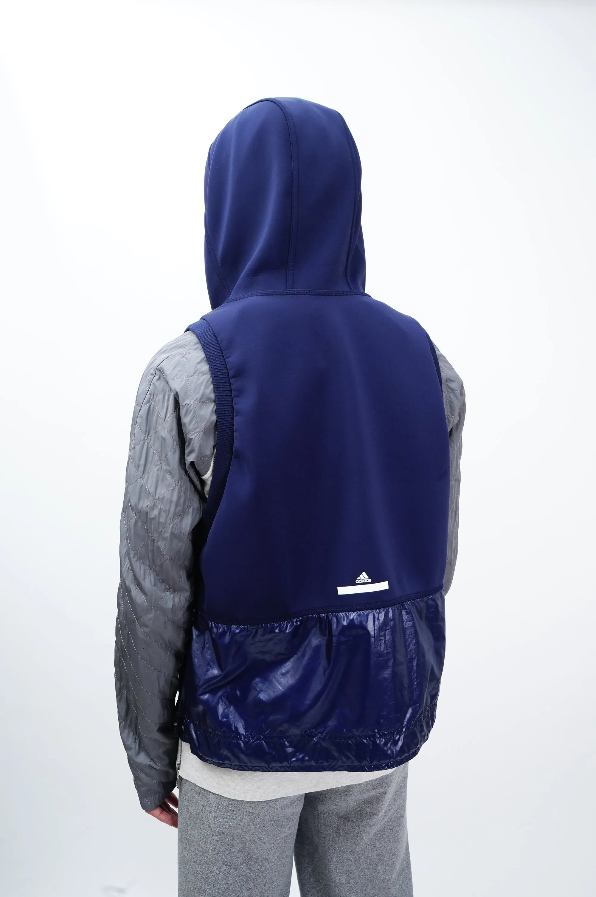 "adidas × Stella mccartney" -Half Zip Pullover Hooded Vest-