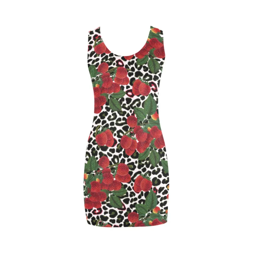 rasp leopard print 3 Medea Vest Dress (Model D06)