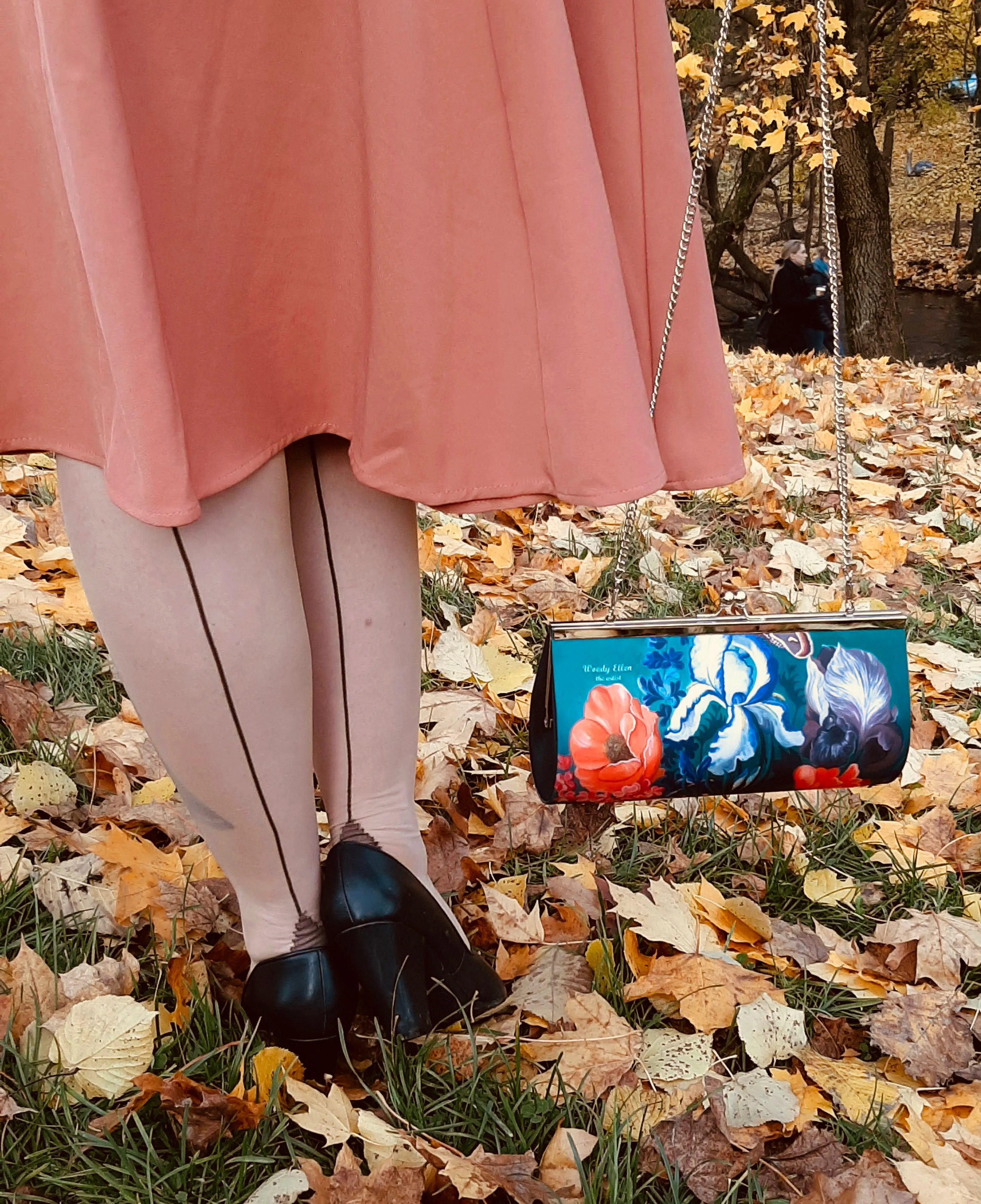 Retro clutch large, Forest