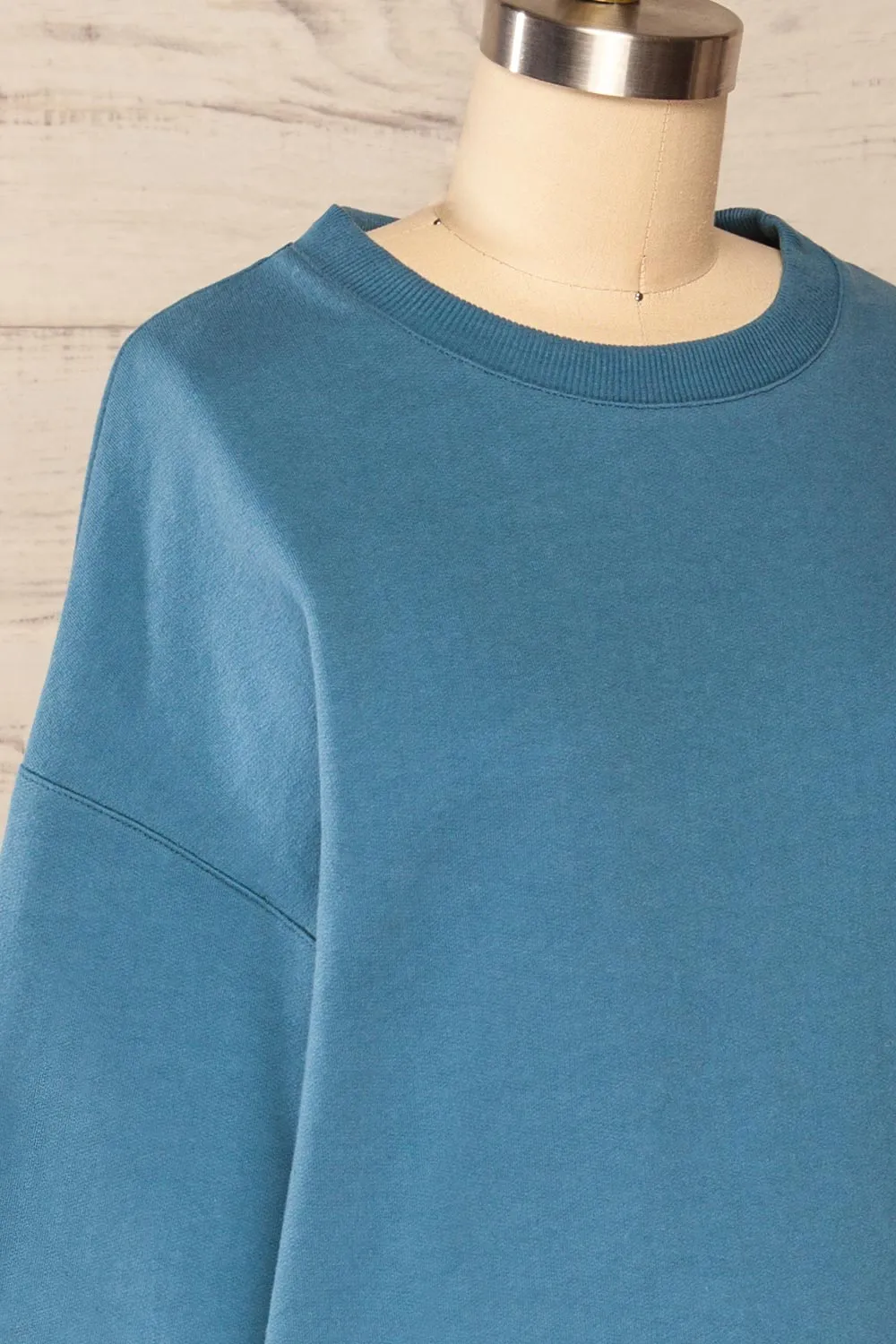 Ruby Crewneck Blue | Oversized Sweater