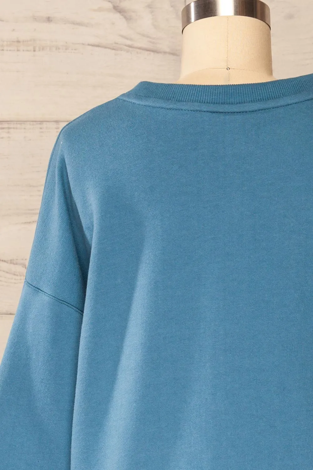 Ruby Crewneck Blue | Oversized Sweater