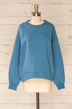 Ruby Crewneck Blue | Oversized Sweater