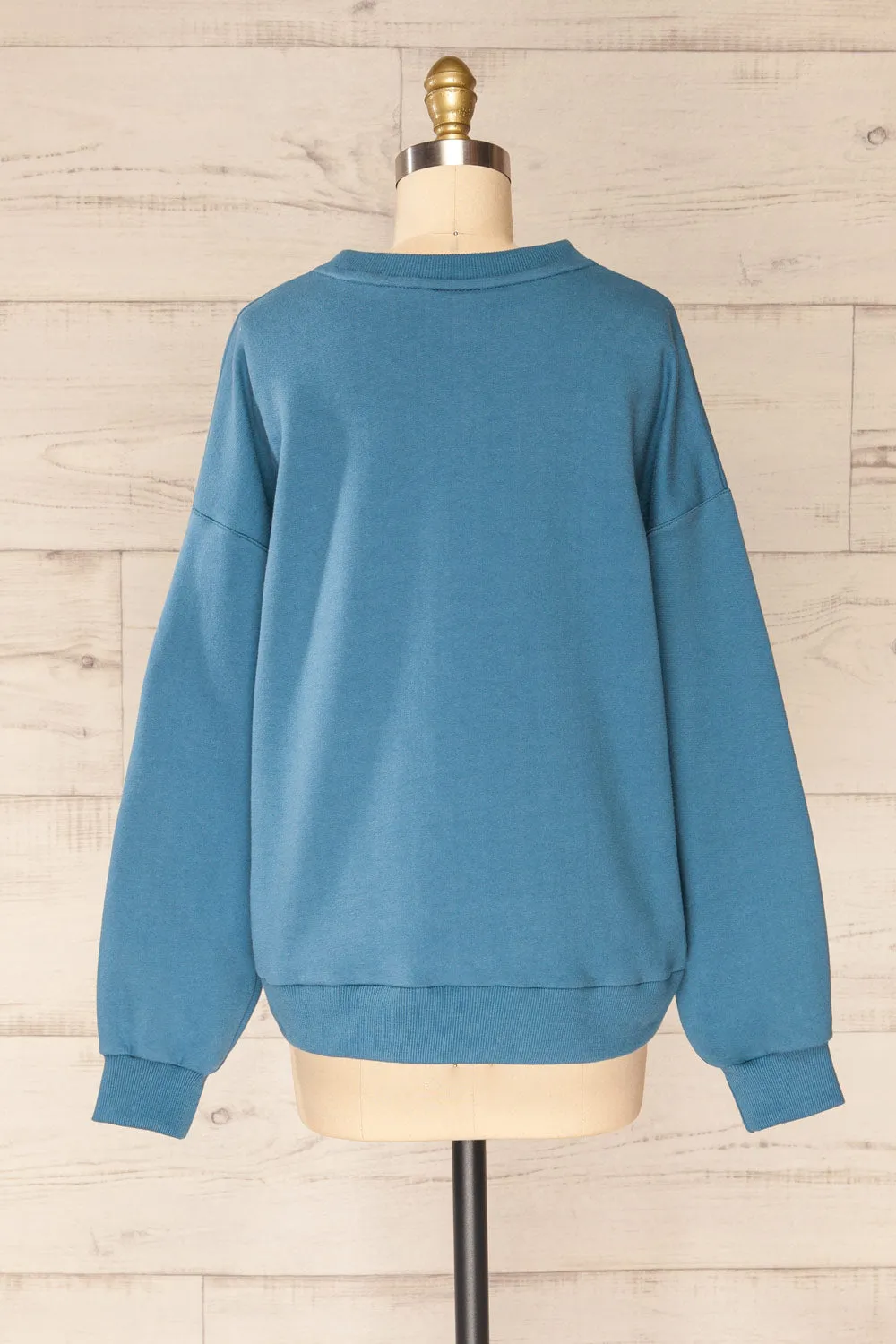 Ruby Crewneck Blue | Oversized Sweater