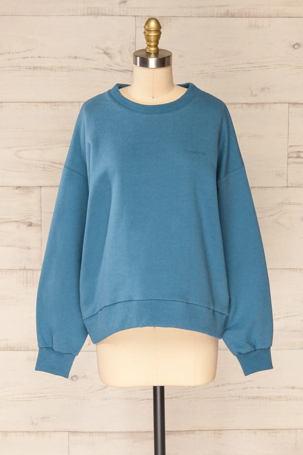 Ruby Crewneck Blue | Oversized Sweater
