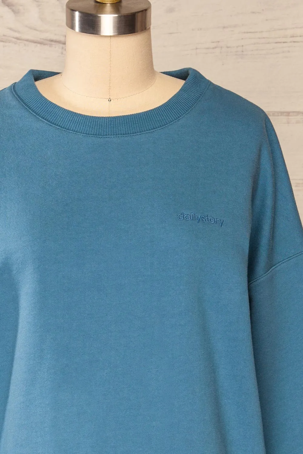Ruby Crewneck Blue | Oversized Sweater