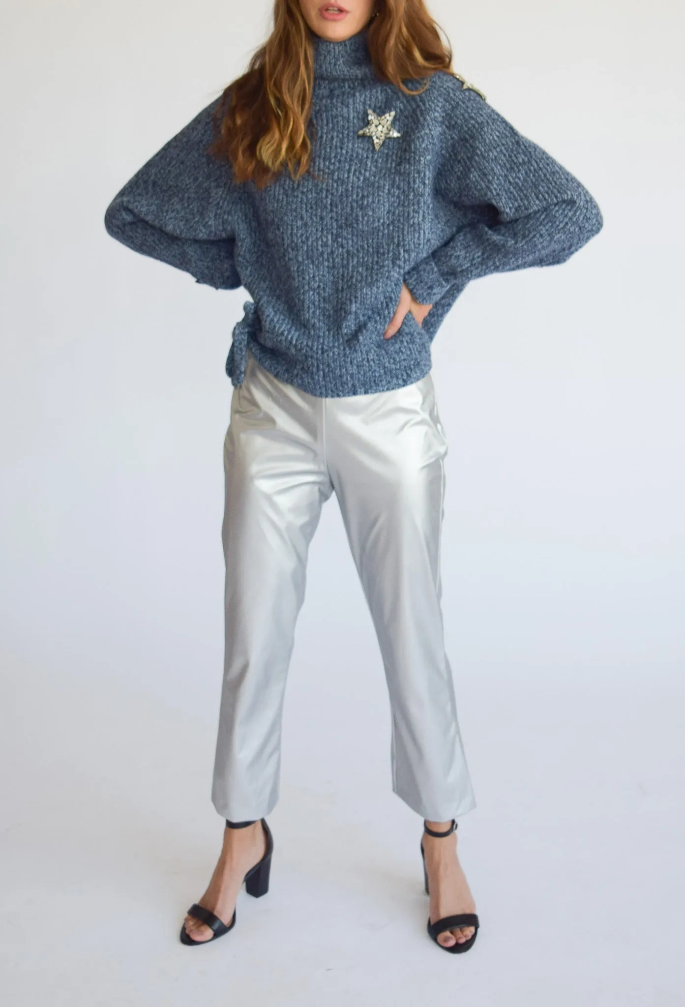 Seeing Stars Sweater Navy Marled