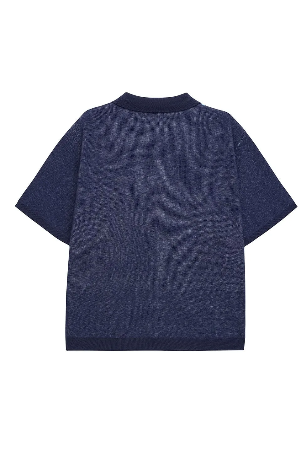 Stripe Zip Knit Polo