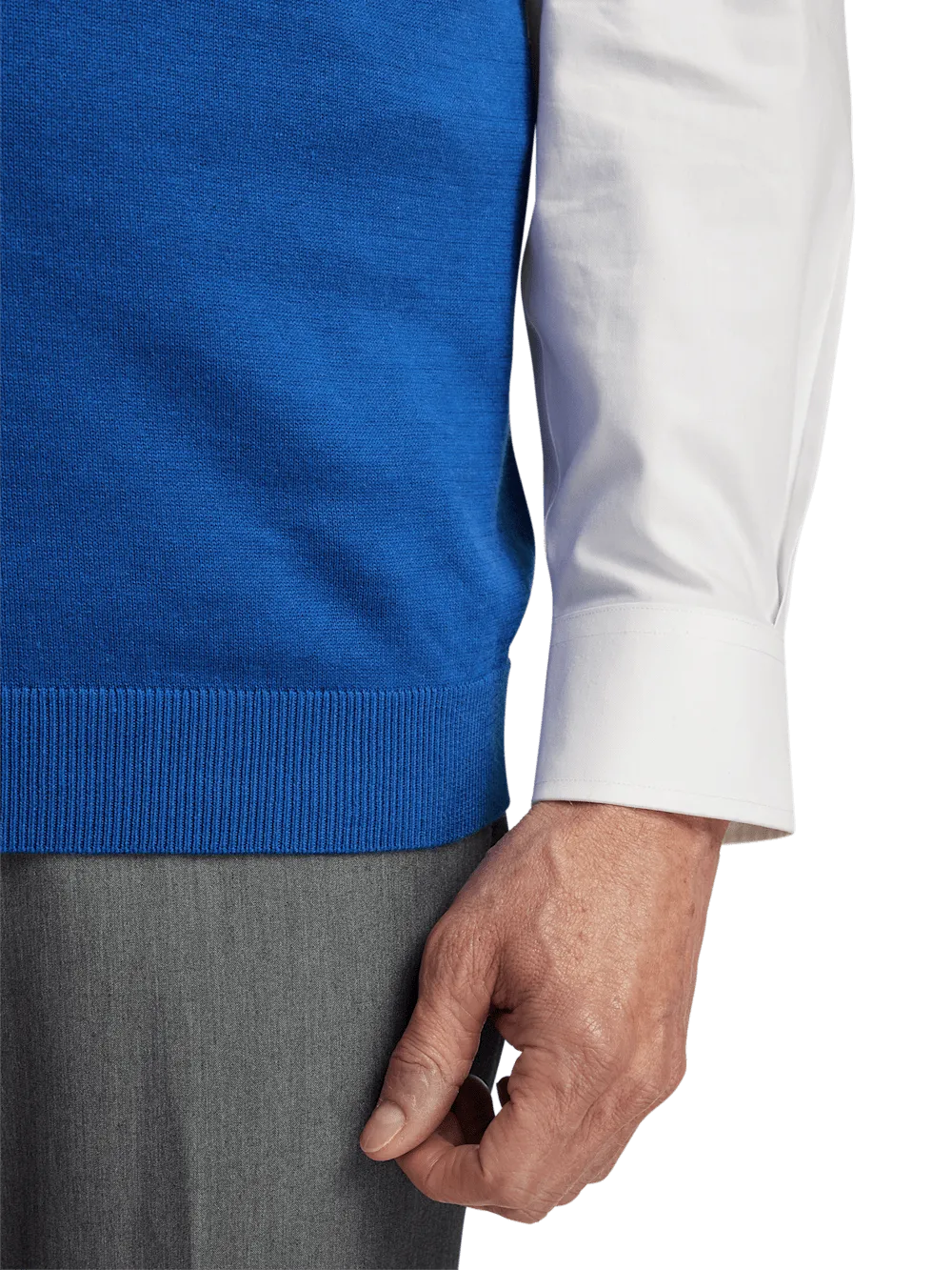 Supima Cotton Vest - Blue