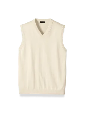 Supima Cotton Vest - Ivory