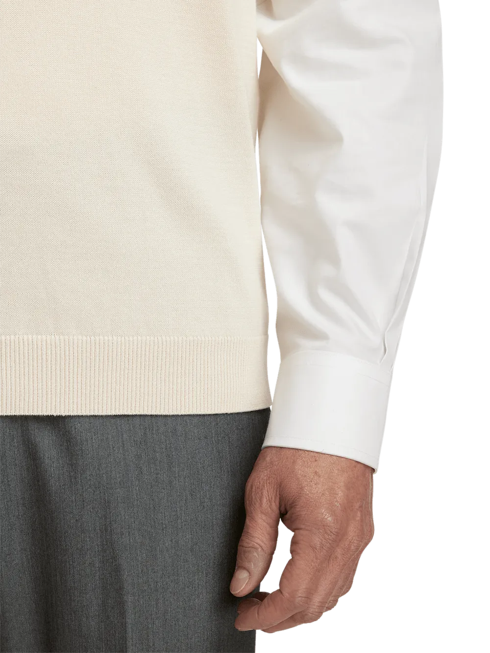 Supima Cotton Vest - Ivory