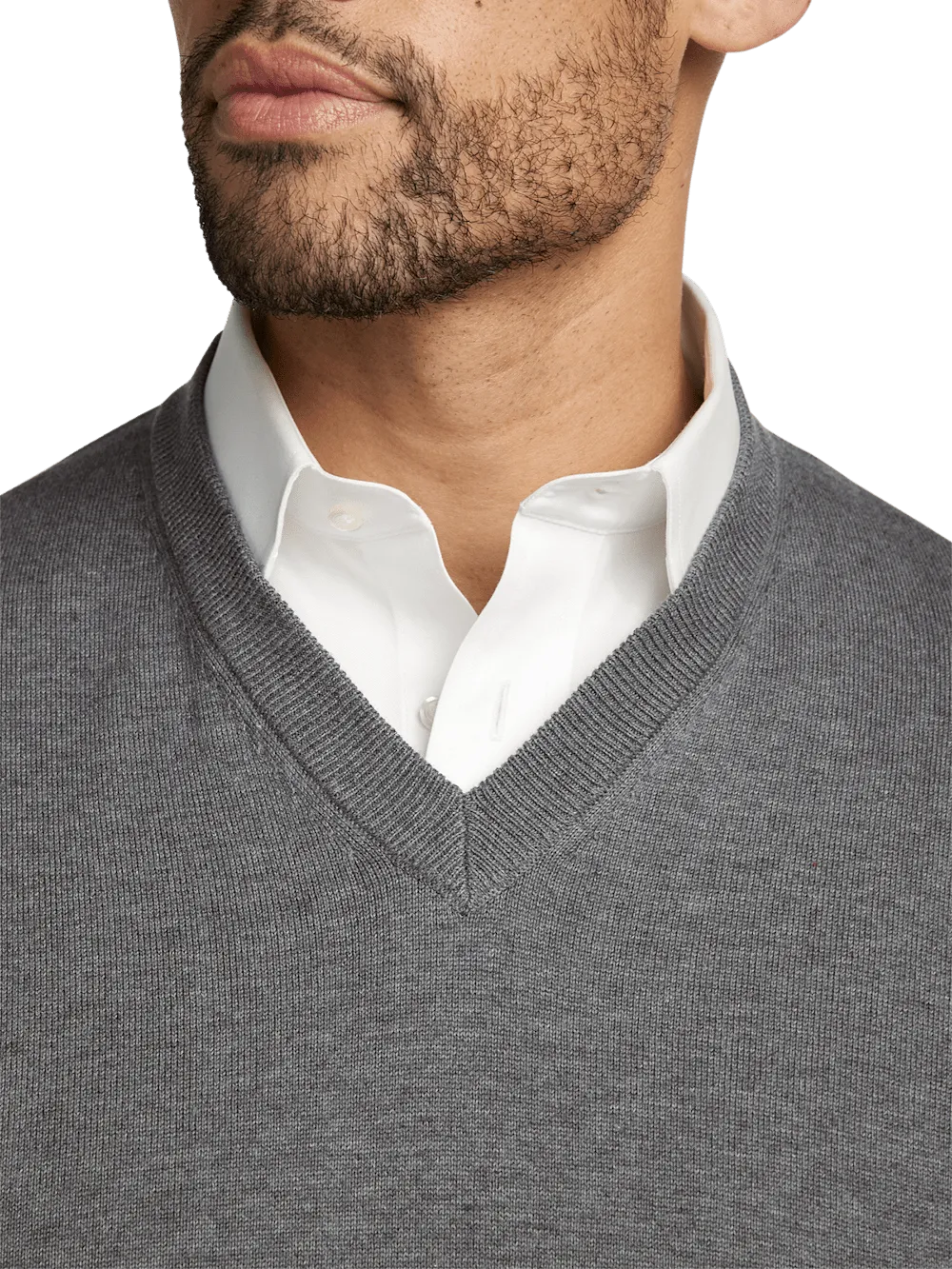 Supima Cotton Vest - Medium Grey
