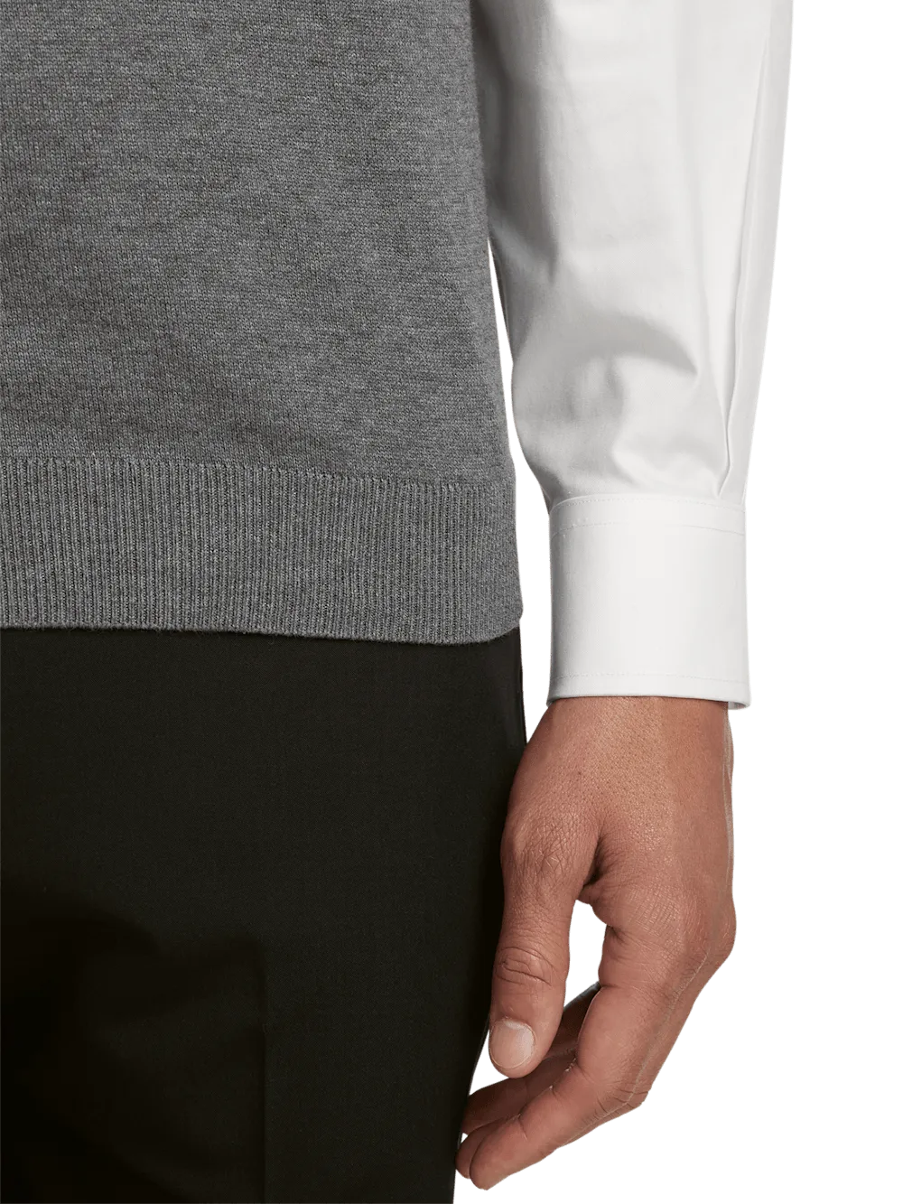 Supima Cotton Vest - Medium Grey