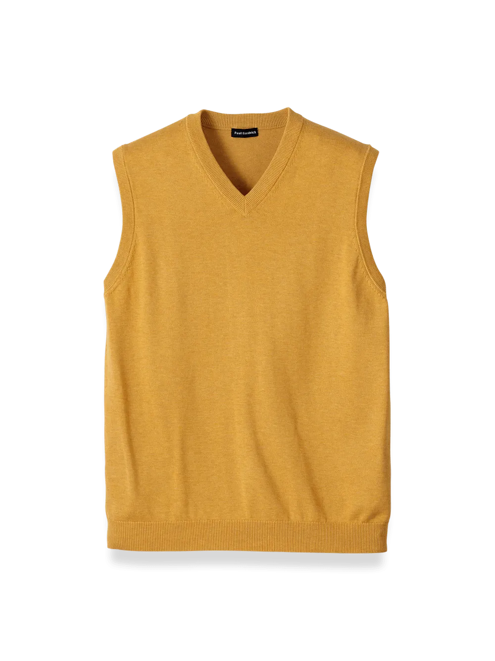 Supima Cotton Vest - Mustard