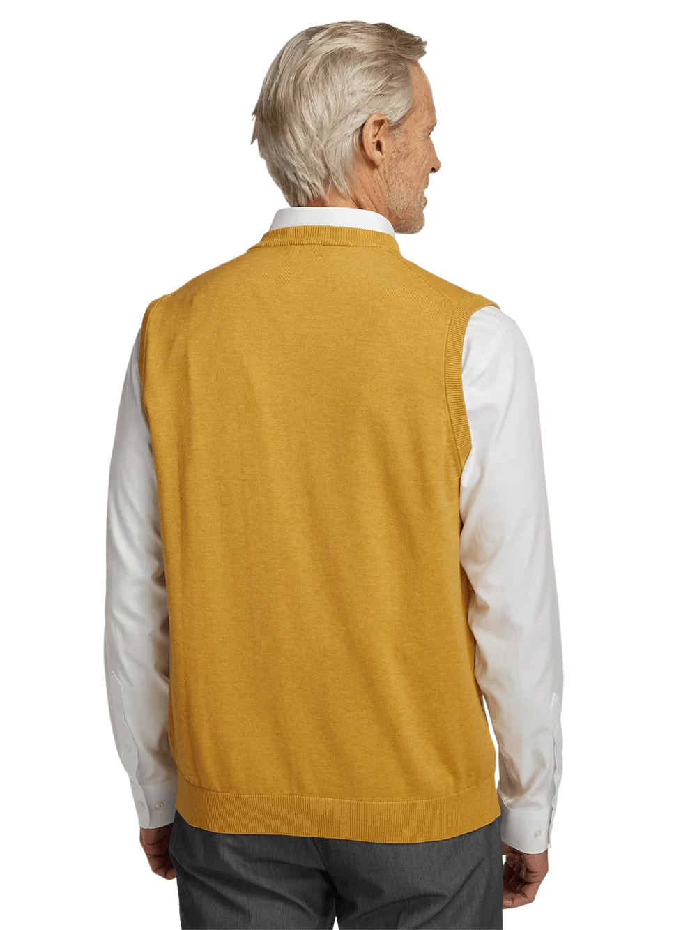 Supima Cotton Vest - Mustard
