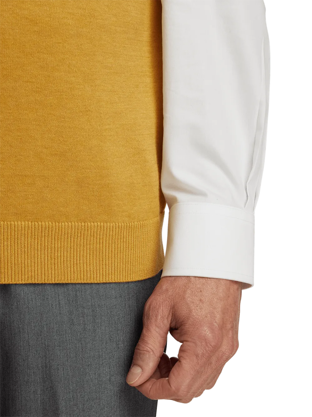 Supima Cotton Vest - Mustard