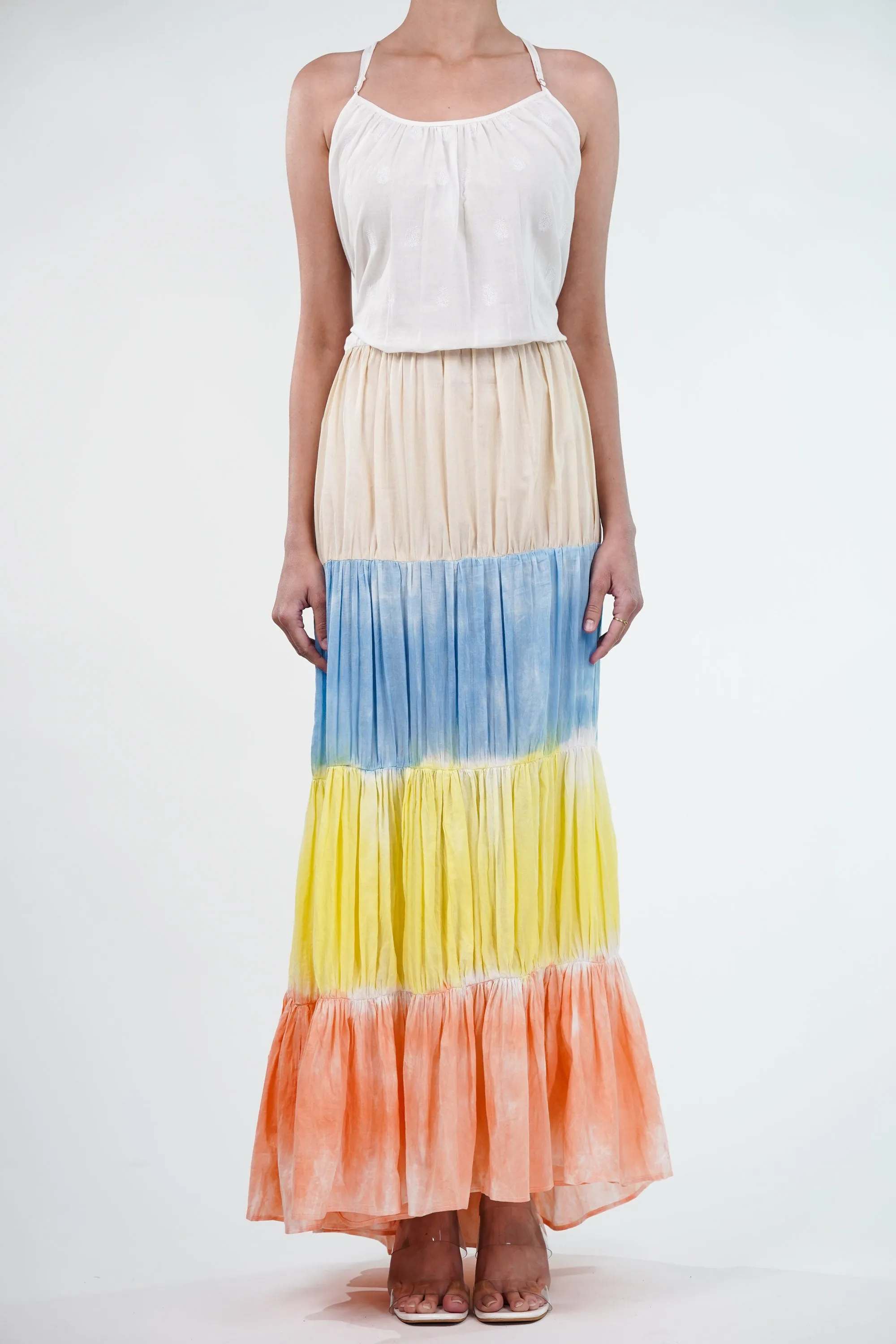 Tiered Cotton Maxi Dress