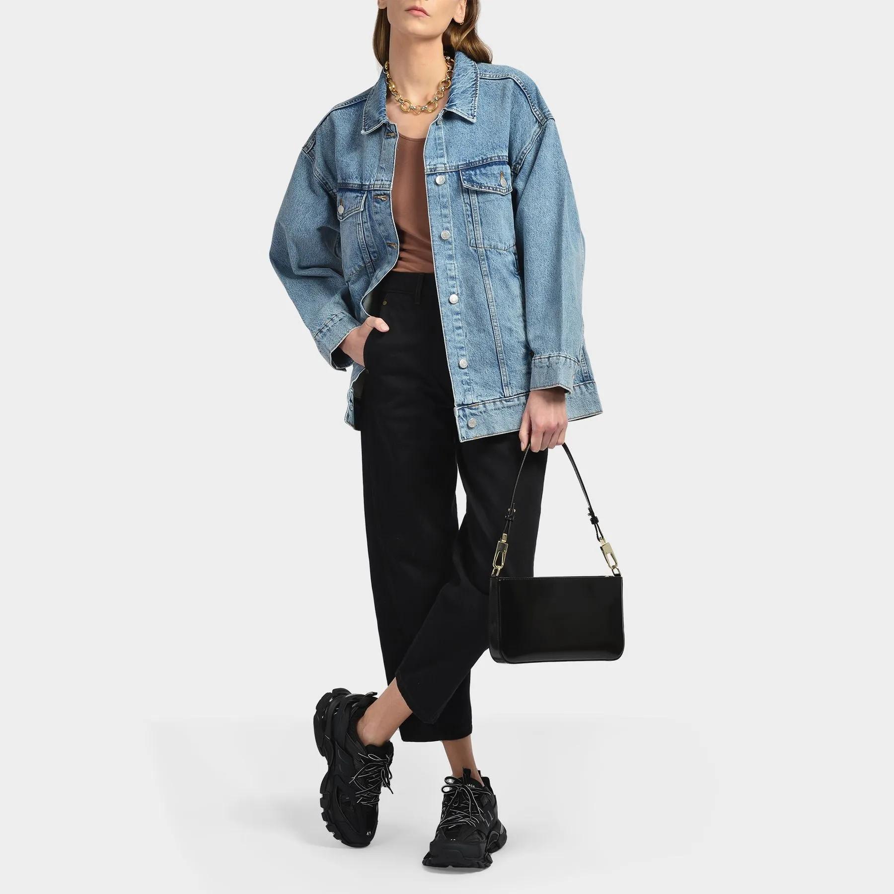 Track Sneaker in Black