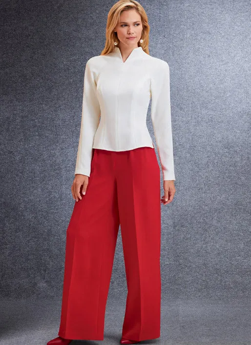 V1741 Misses' Jacket, Top, Dress, Pants and Jumpsuit