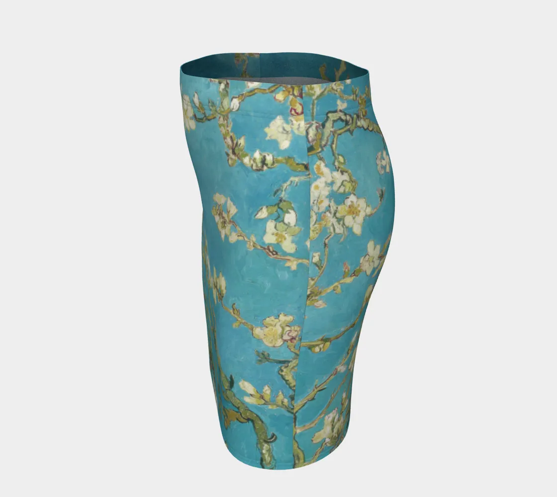 Van Gogh Almond Blossoms Fitted Skirt